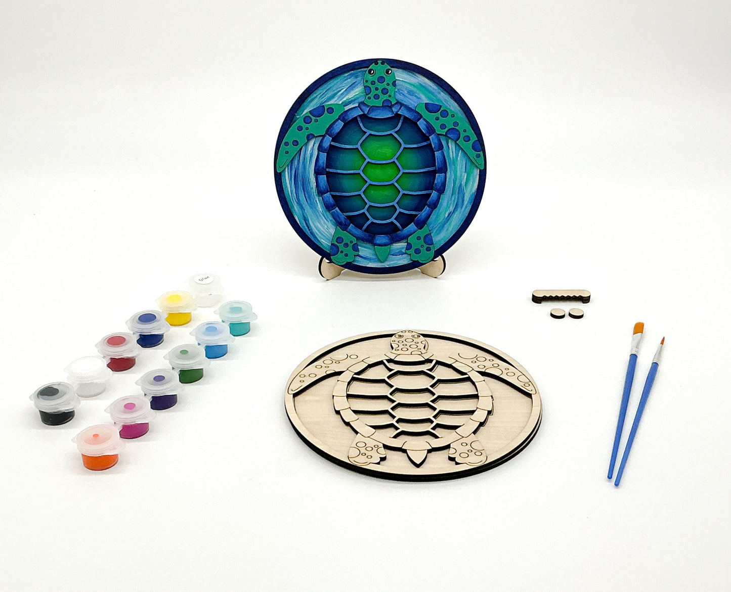 DIY Wood Painting Craft Kit, Sea Turtle Art Kit
