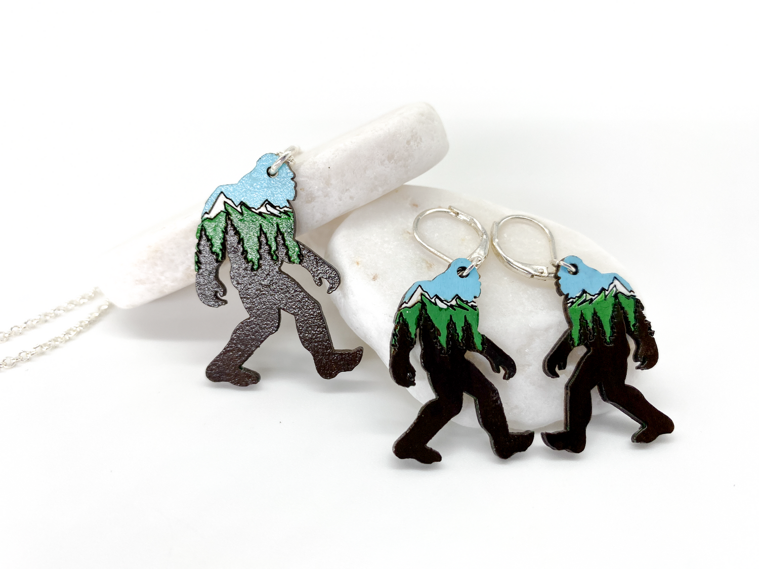 Jewelry Collection - Hand Painted Wood