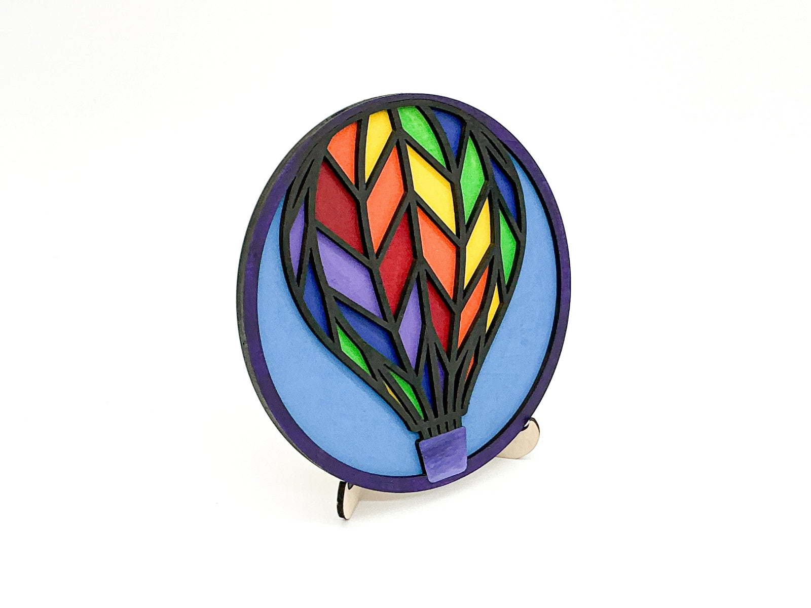DIY Wood Painting Craft Kit, Mini Moments, Hot Air Balloon