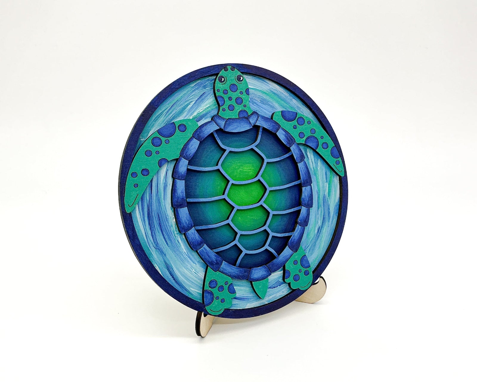 DIY Wood Painting Craft Kit, Mini Moments, Sea Turtle
