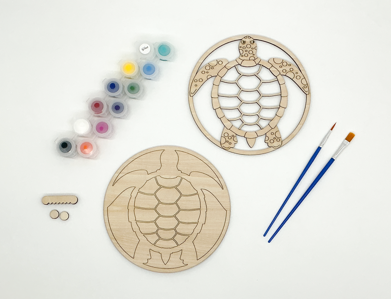 DIY Wood Painting Craft Kit, Mini Moments, Sea Turtle Kit