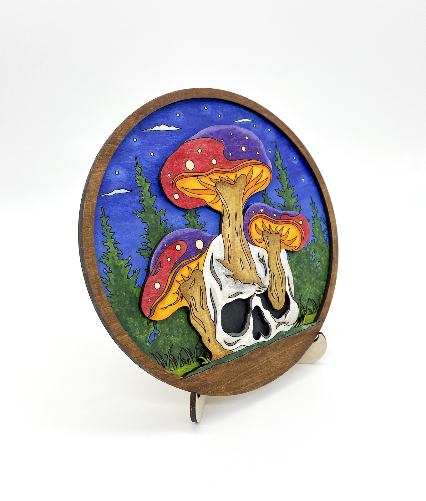 Completed Skull and Mushroom Kit