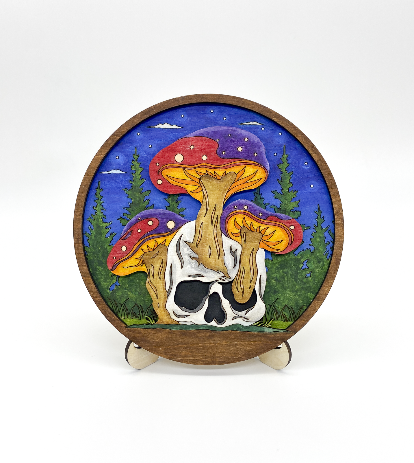 Completed Skull and Mushroom Kit