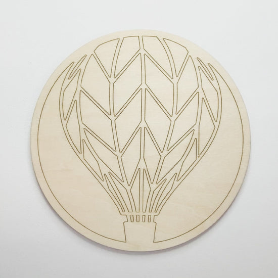 DIY Wood Painting Craft Kit Mini Moments, Video of Hot Air Balloon being painted.