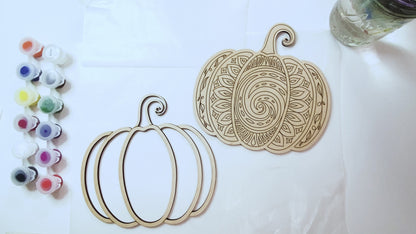 Video of painting of 3D DIY Painting Kit of a pumpkin mandala 72 seconds long