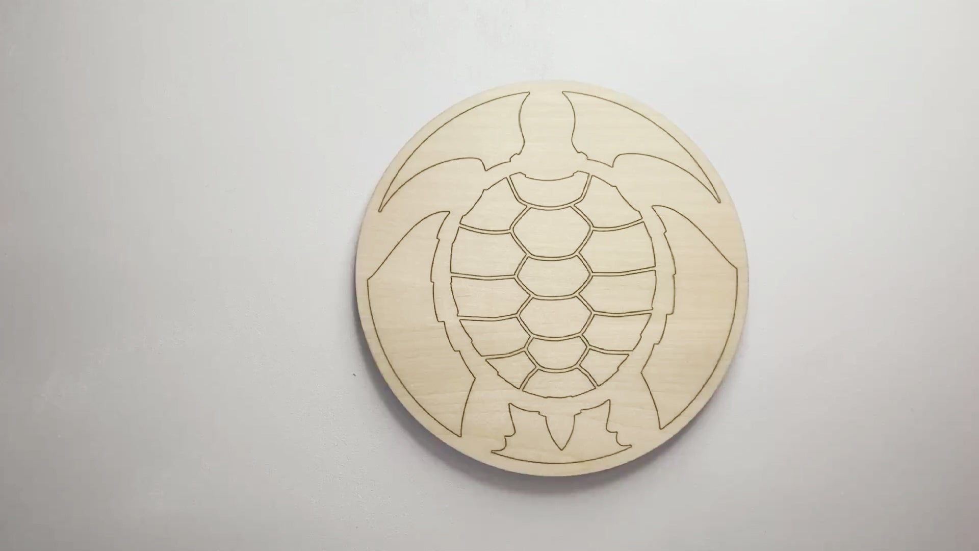 DIY Wood Painting Craft Kit Mini Moments, Video of Sea Turtle being painted.
